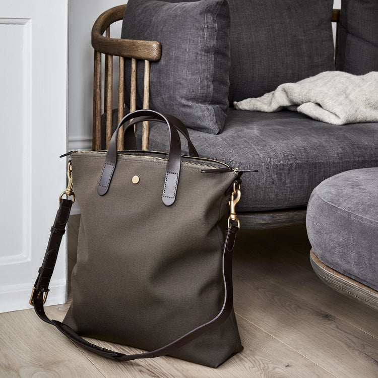 Mismo, M/S Shopper - Army/Dark Brown
