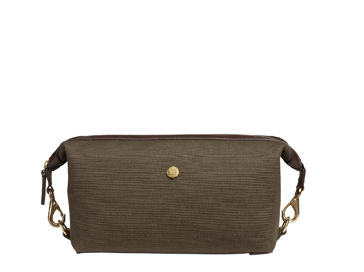 Mismo, M/S Washbag - Army/Dark Brown