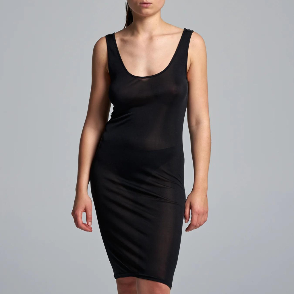Sporty Slip Dress - Black