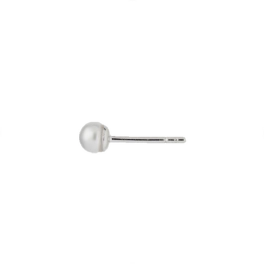 Tres Petit Pearl Earring - Silver