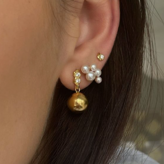 Tres Petit Flow Earring - Gold