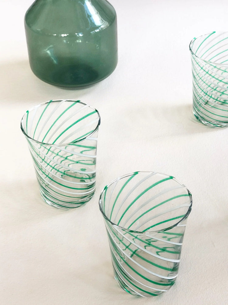 Styleimage, Stilleben Concave Glas - Box af 2, Twist Green