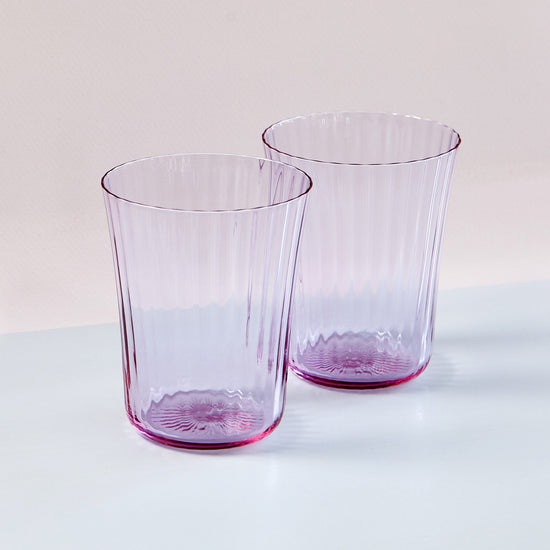 Stilleben Concave Glas - Box af 2, Fan Neo Purple