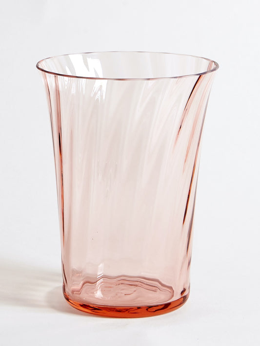 Stilleben Concave Vase, 20 cm - Fan Rose
