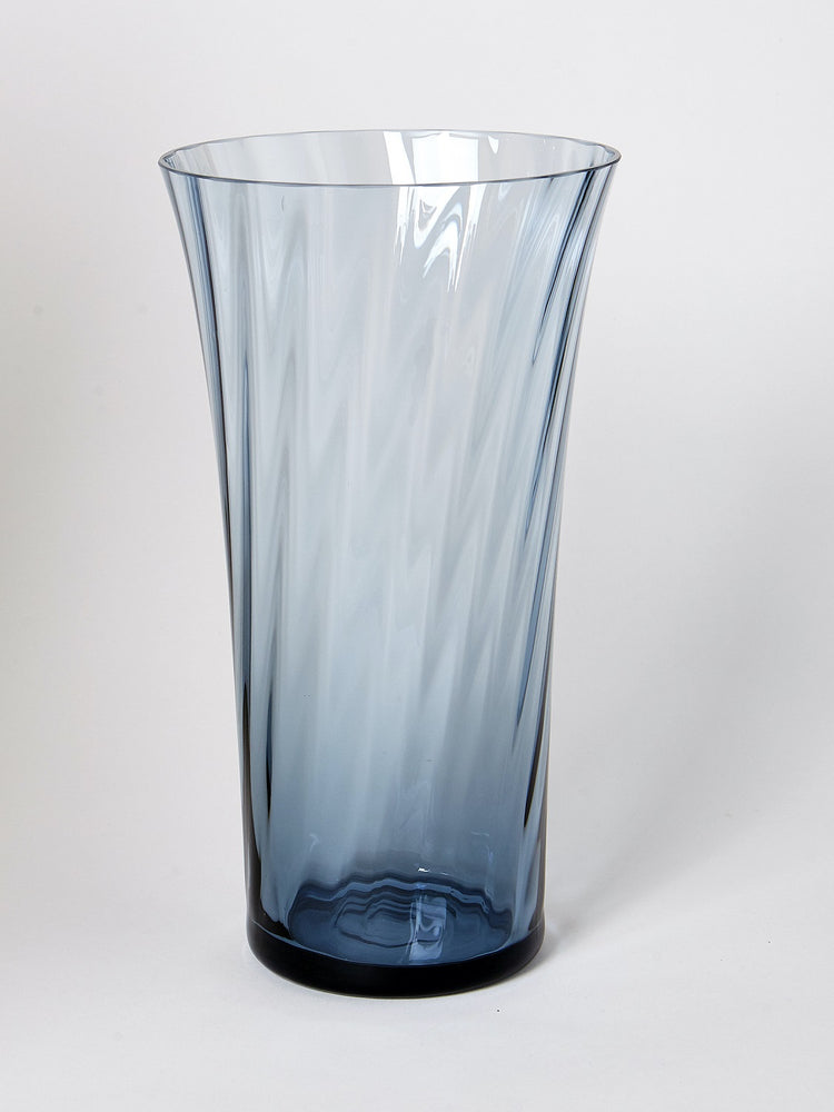 Stilleben Concave Vase, 20 cm - Swirl Atlantic Blue