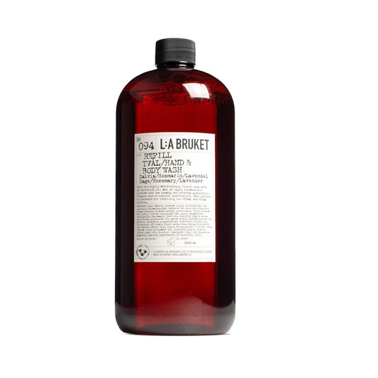 L.A Bruket refill håndsæbe - Sage/Rosmarin/Lavendel 1000 ml
