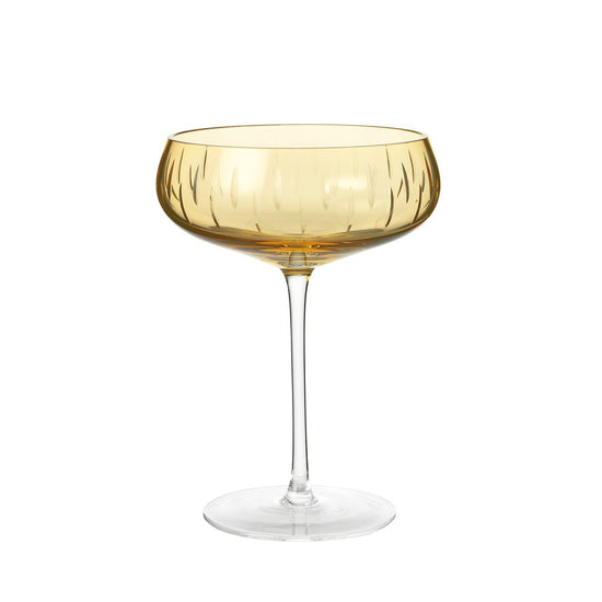 Louise Roe Krystal Champagne coupe - Amber