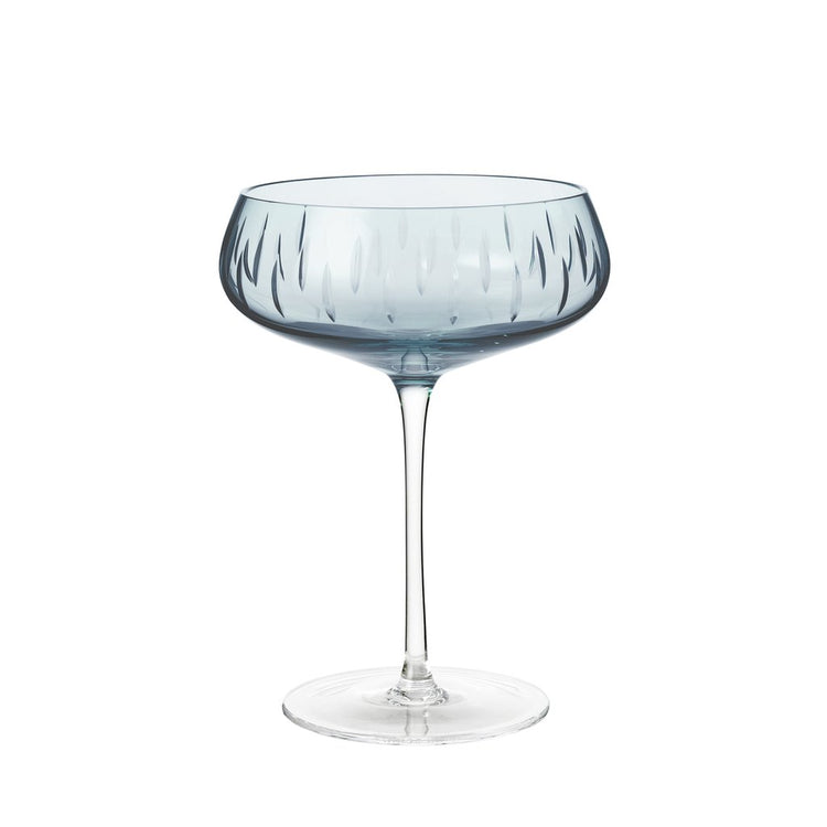 Louise Roe Krystal Champagne coupe - Blue