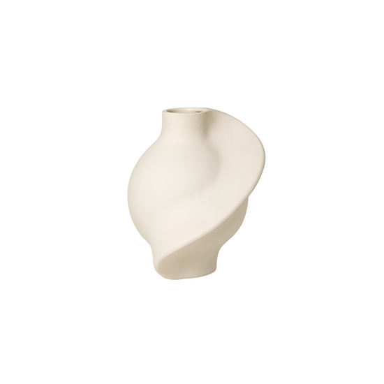 Louise Roe, Pirout vase 01, Raw White