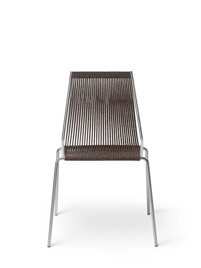 Studio Thorup Noel Chair - Rustfrit stål/Mørkegrå uld