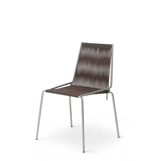 Studio Thorup Noel Chair - Rustfrit stål/Mørkegrå uld