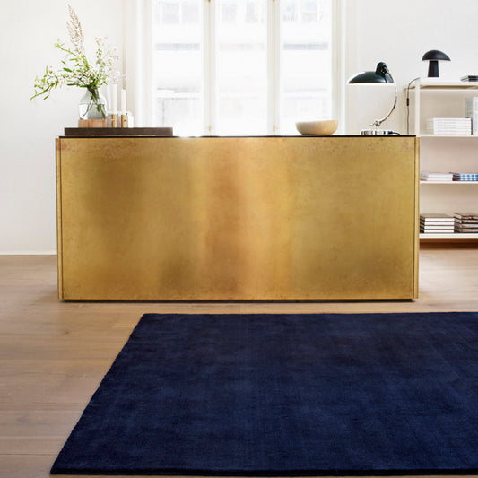 Massimo Earth Bamboo Tæppe - Vibrant Blue
