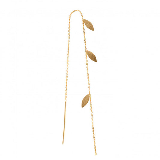 Stina A Three Leaves Earring Piece - Gold