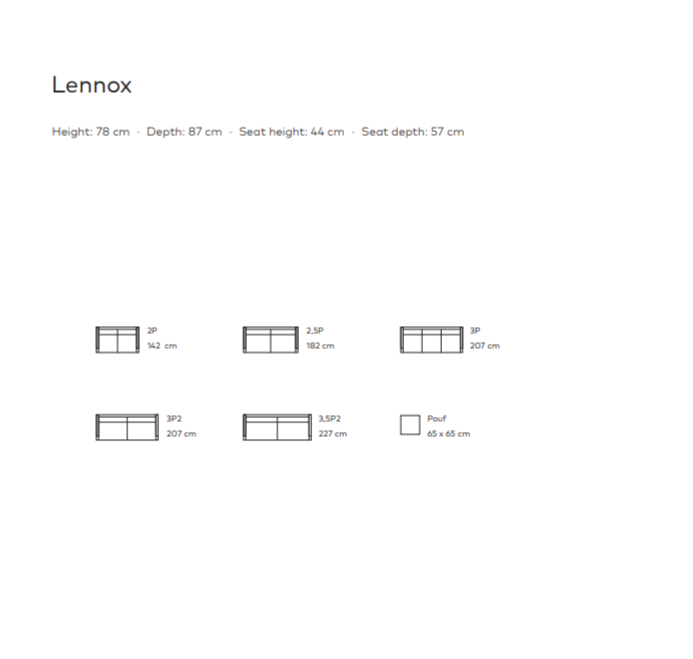 Forms Lennox Sofa - 3 Personer