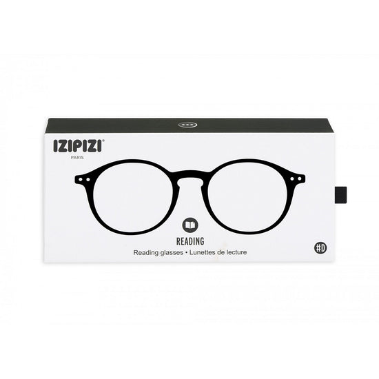 IZIPIZI læsebrille, Model D, Sort - brilleæske