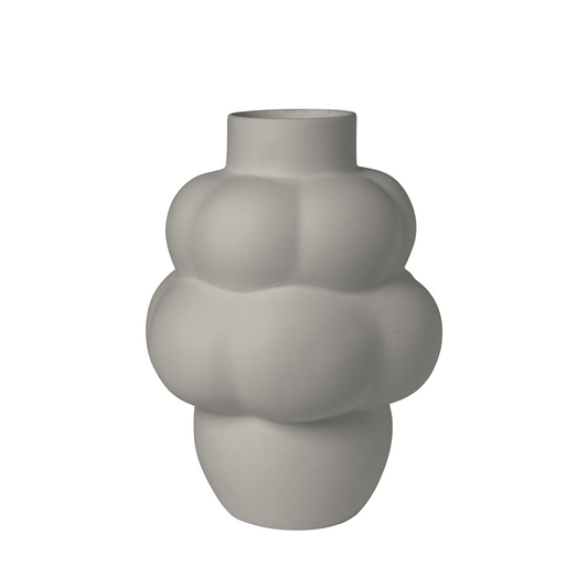 Louise Roe, Balloon vase 04 Ceramic - Sanded Grey