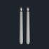 Uyuni Lightning Taper Candle white 25 x 280 mm, 2 stk.