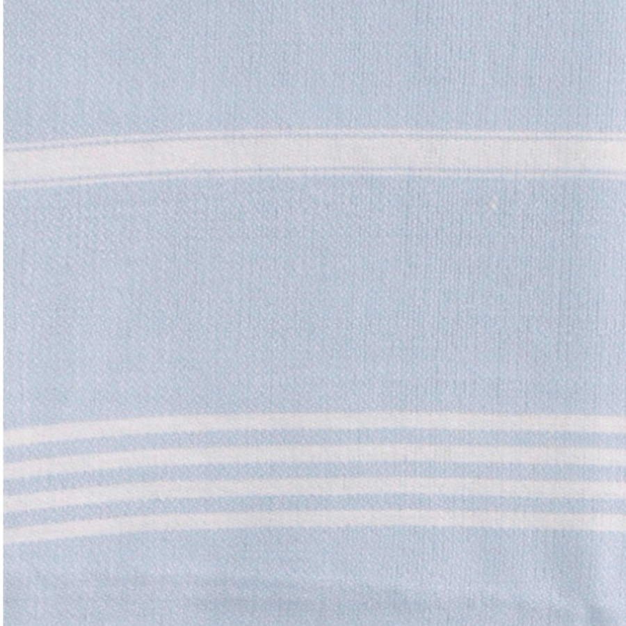 Hammam håndklæde fv. Lyseblå/hvid - CloseUp